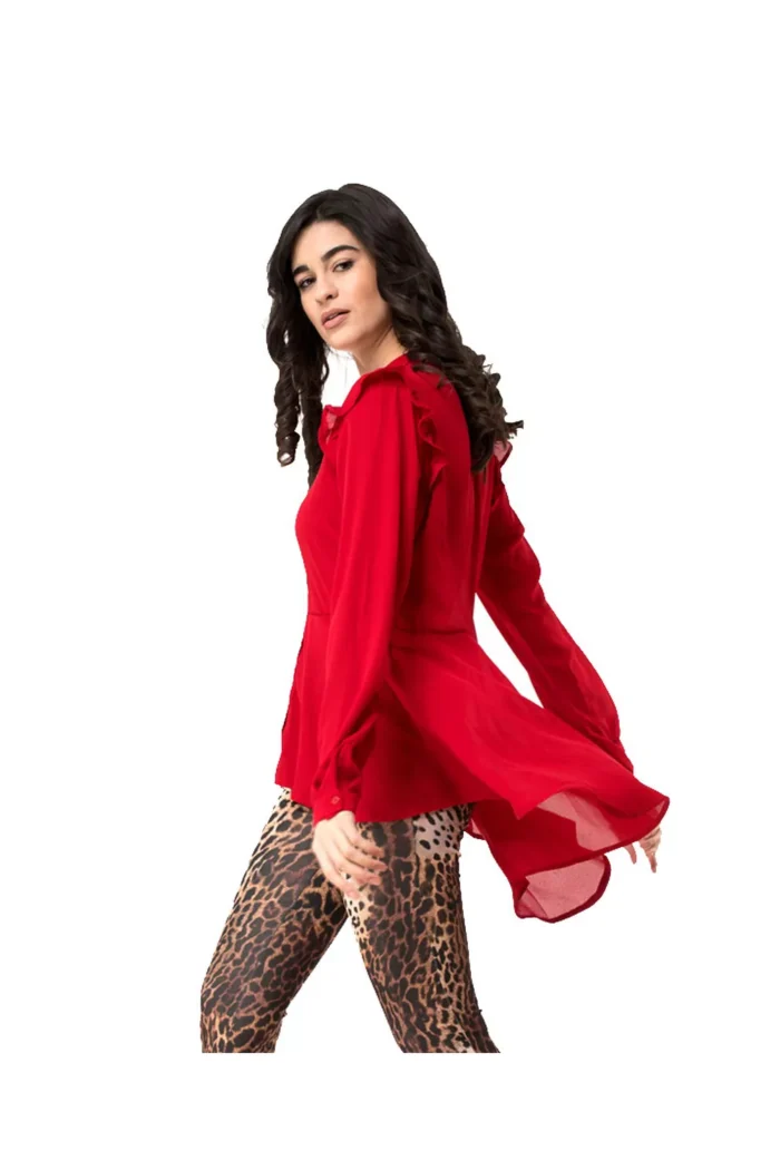 Πουκαμίσα βολάν ασύμμετρη - Image 2