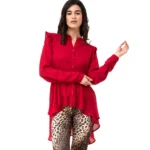 Πουκαμίσα βολάν ασύμμετρη