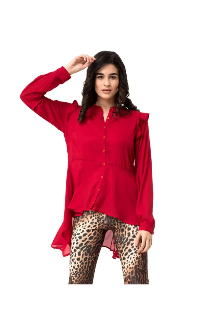 Πουκαμίσα βολάν ασύμμετρη - Image 4