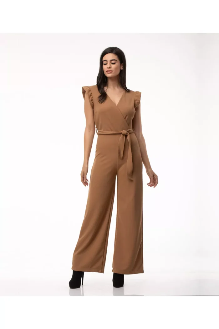 Ολόσωμη αμάνικη φόρμα κρουαζέ, one-size, σε ύφασμα scuba crepe.